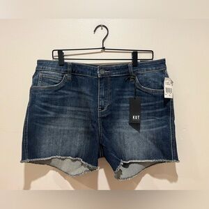 Kut from the Kloth NWT Gidget Fray Denim Jeans Shorts - Women’s Size 12